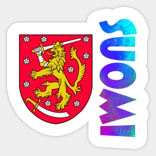 Suomi (Finland) Coat of Arms Design Sticker